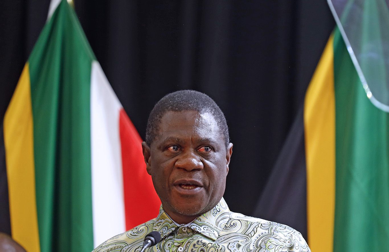 Deputy President Paul Mashatile speaking at the Human Resource Development Council Summit