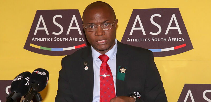 ASA Deputy President John Mathane speaking at a press conference in Johannesburg