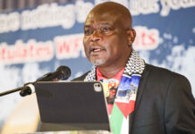 Nehawu president, Mike Shingange.