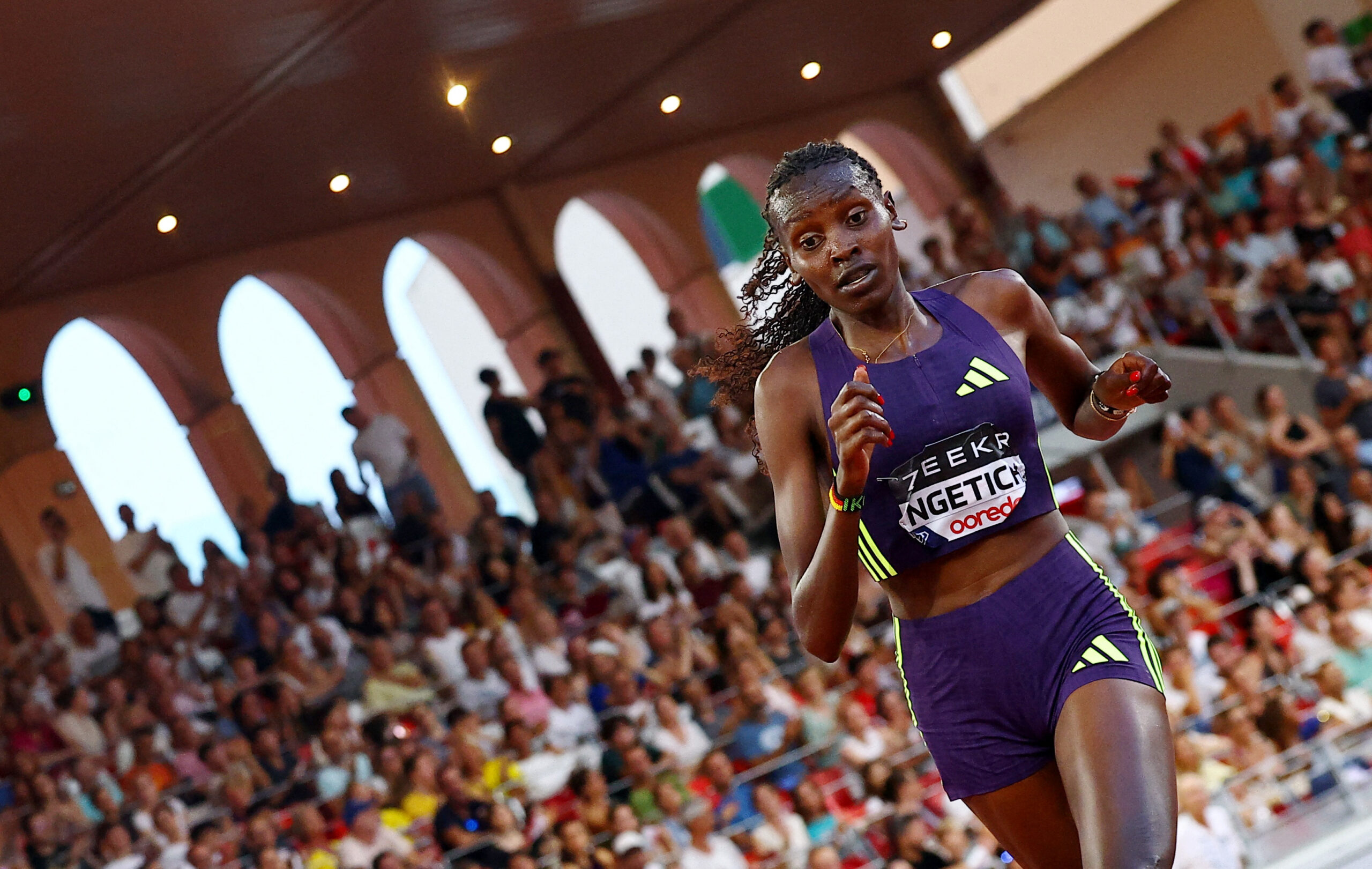 Athletics-Kenya’s Ngetich breaks women-only half marathon world record by one second