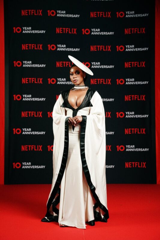 Kwanele Mthethwa cast member of Netflix’s South African series The Polygamist at a Netflix event in Johannesburg