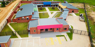 Bantubonke: ECDC of the future Exterior view of the newly built Bantubonke Early Childhood Development Centre in Three Rivers, Sedibeng.