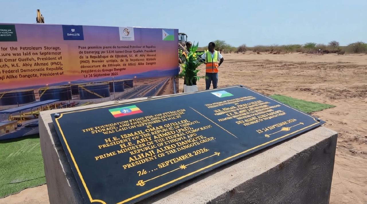 Ethiopia, Djibouti advance $660 million fuel pipeline An aerial view of a petroleum pipeline running through an arid landscape, symbolizing the connection between Ethiopia and Djibouti.