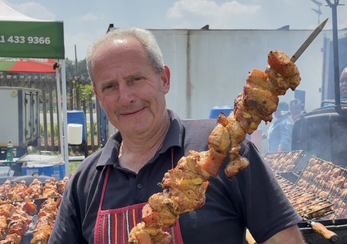 Braai Master Manny Jardim at the World's Biggest Braai at Loftus Versfeld stadium.