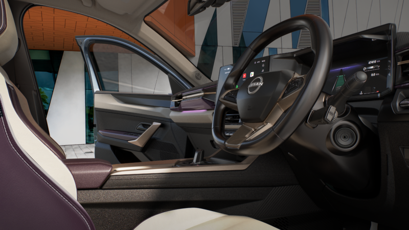 Nissan Tekton's interior.