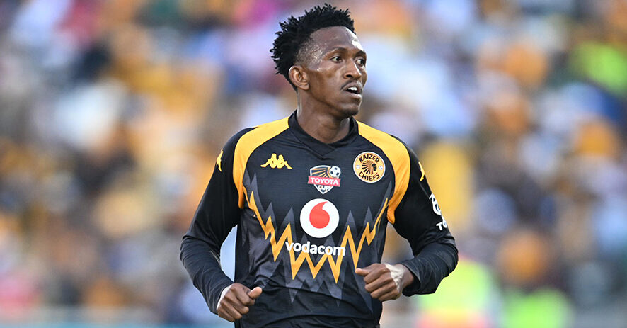 Kaizer Chiefs midfielder Adolf Mtasingwa on the pitch during a match