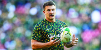 Andre Esterhuizen during a Springboks rugby press conference