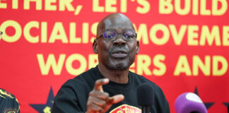 SACP weighs option to push for Ramaphosa’s recall SACP General Secretary Solly Mapaila addresses a media briefing at COSATU House