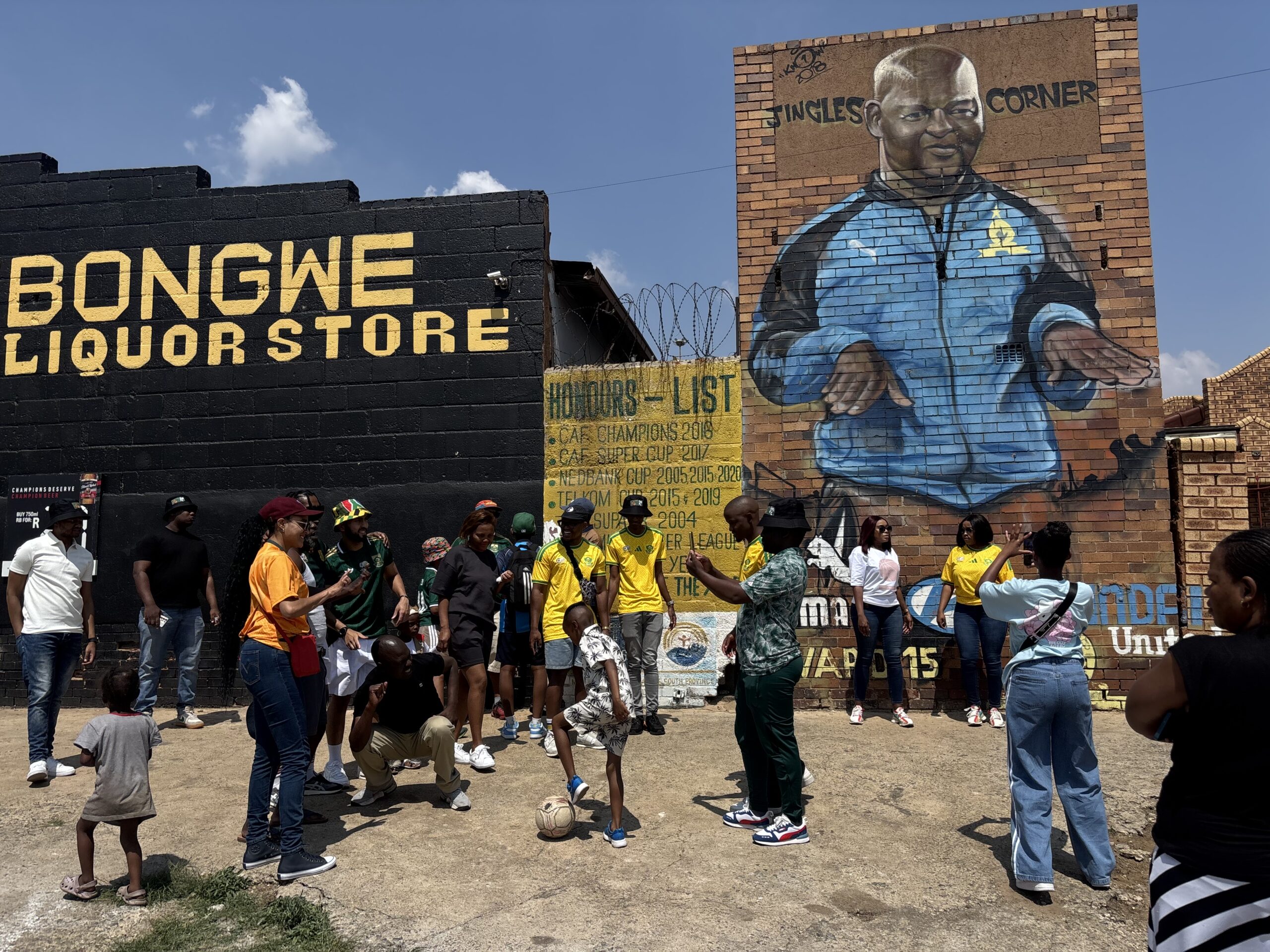 Community of Orlando celebrate their own as Pitso Mosimane leads Bafana once again Pitso Mosimane's painting in Soweto
