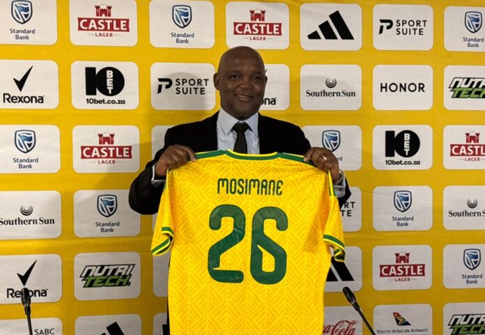 Pitso Mosimane unveiled as Bafana Bafana coach.