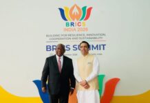 Cyril Ramaphosa arrives in New Delhi as India hosts 18th Brics Summit President Cyril Ramaphosa received by Jayant Singh