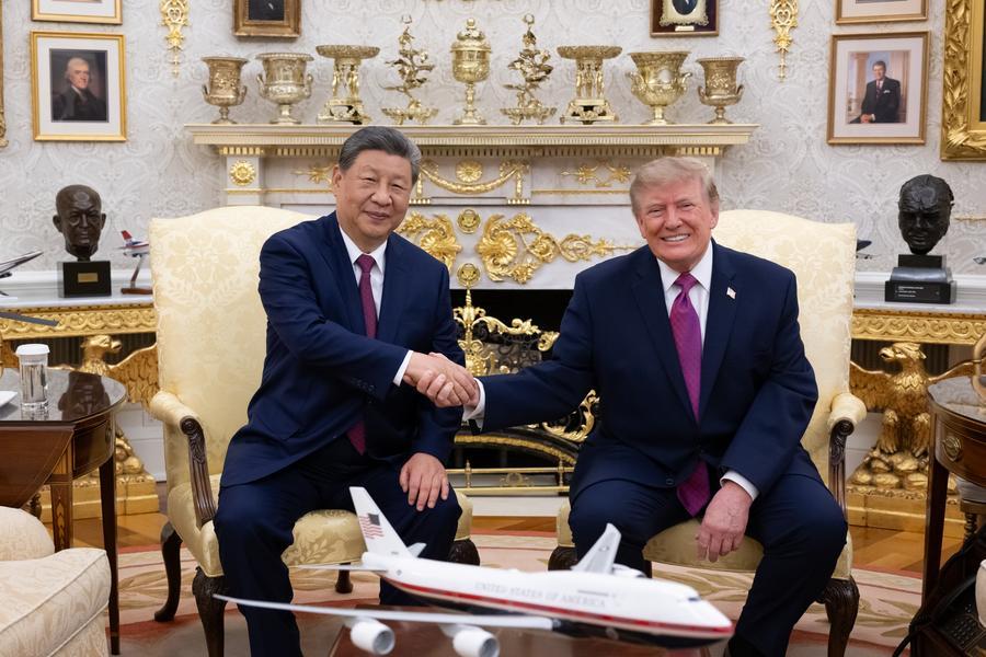 Xi-Trump summit injects fresh confidence into global stability, development, say experts Chinese President Xi Jinping meeting with Donald Trump