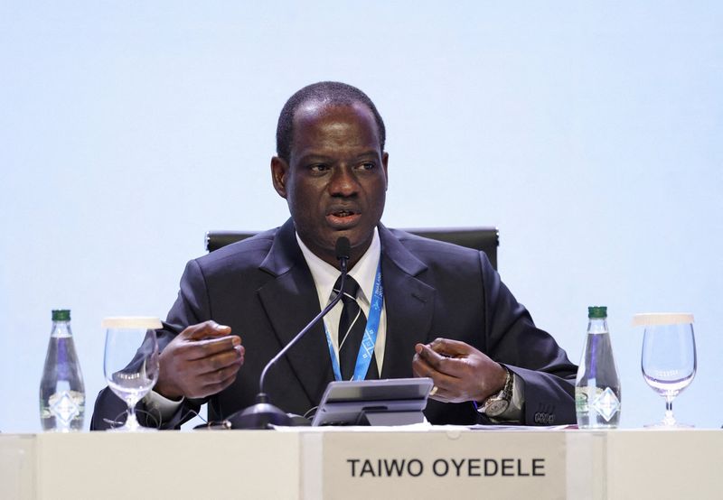 Nigeria's Minister of Finance and Coordinating Minister of the Economy Taiwo Oyedele attends a G24 press briefing at the IMF/World Bank 2026 Annual Meetings at Queen Sirikit National Convention Center (QSNCC) in Bangkok, Thailand, October 13, 2026. REUTERS/Athit Perawongmetha