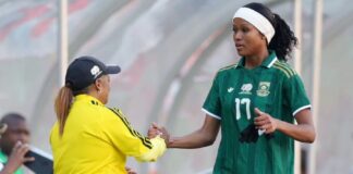 Coach Desiree Ellis wants Banyana to keep eyes on the ball, despite massive lead Banyana coach congratulates striker Ronnel Donnelly