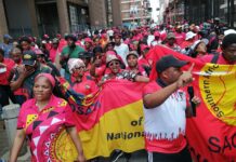 Cosatu floods the streets to demand decent work