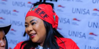 EFF's Omphile Maotwe at the Tshwane mayoral debate