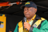 President Cyril Ramaphosa in ANC party colours