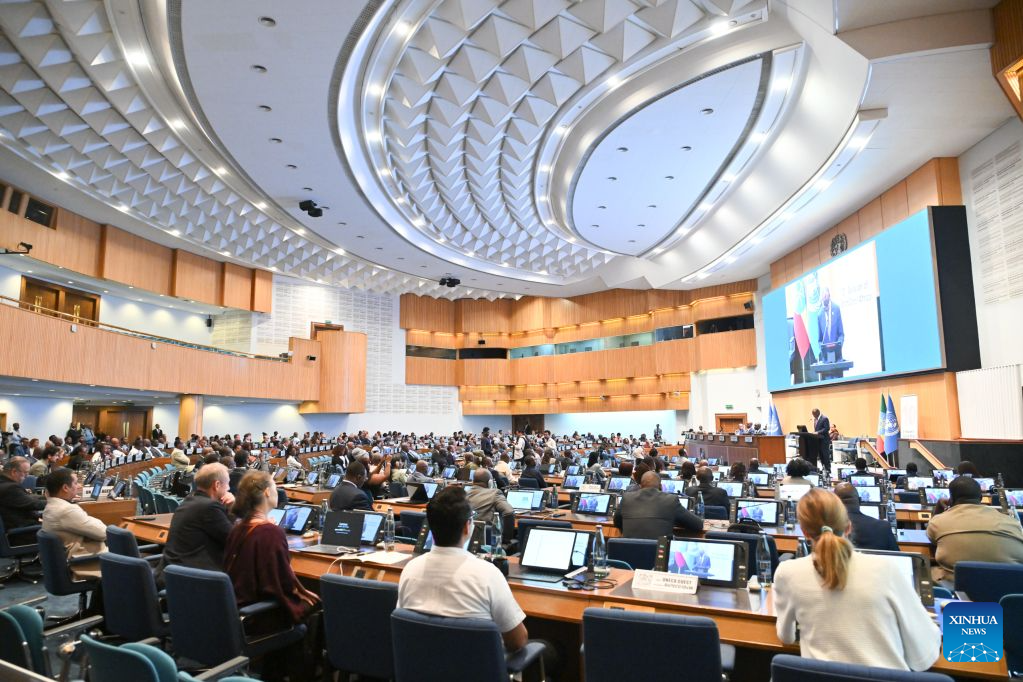 Guests attend the joint session of the Statistical Commission for Africa