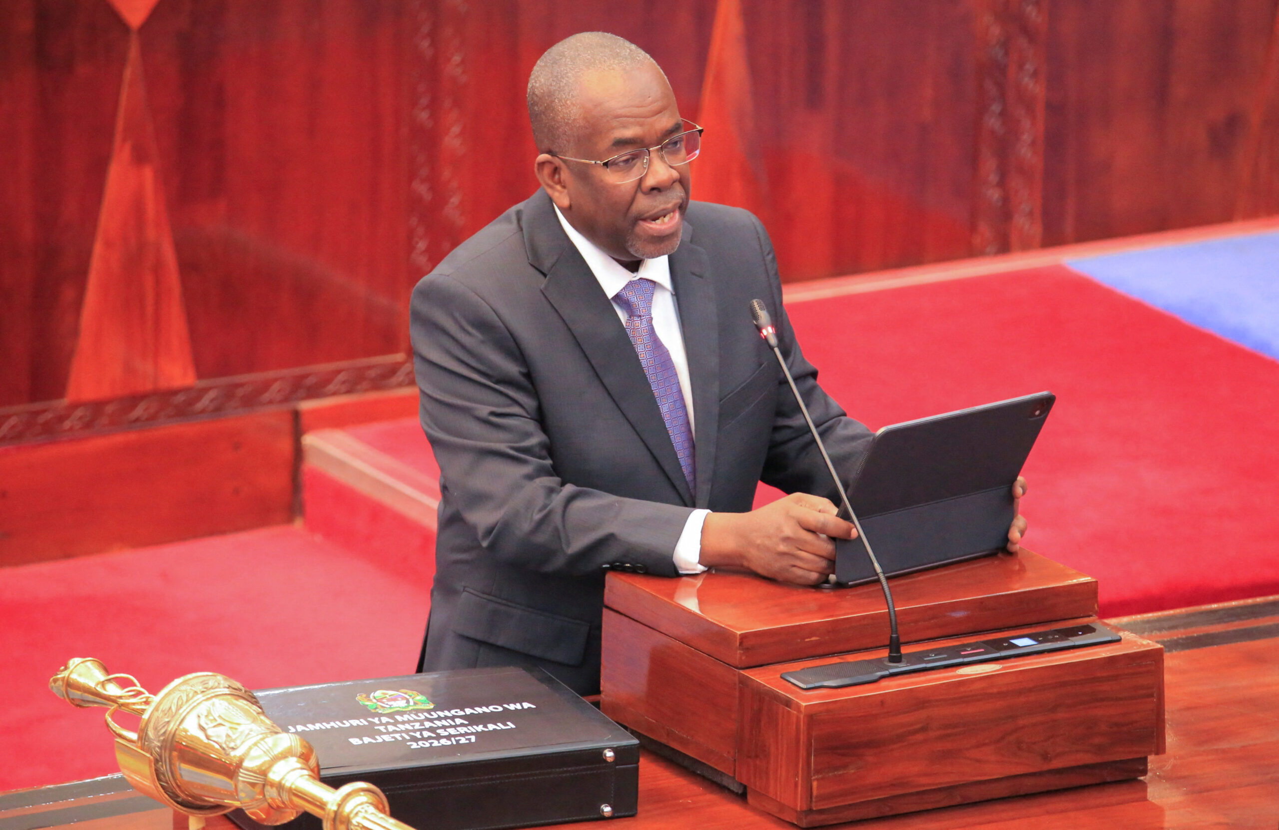 Tanzania’s Finance Minister Khamis Mussa Omar presents the Government Budget for the 2026/27 fiscal year in Dodoma