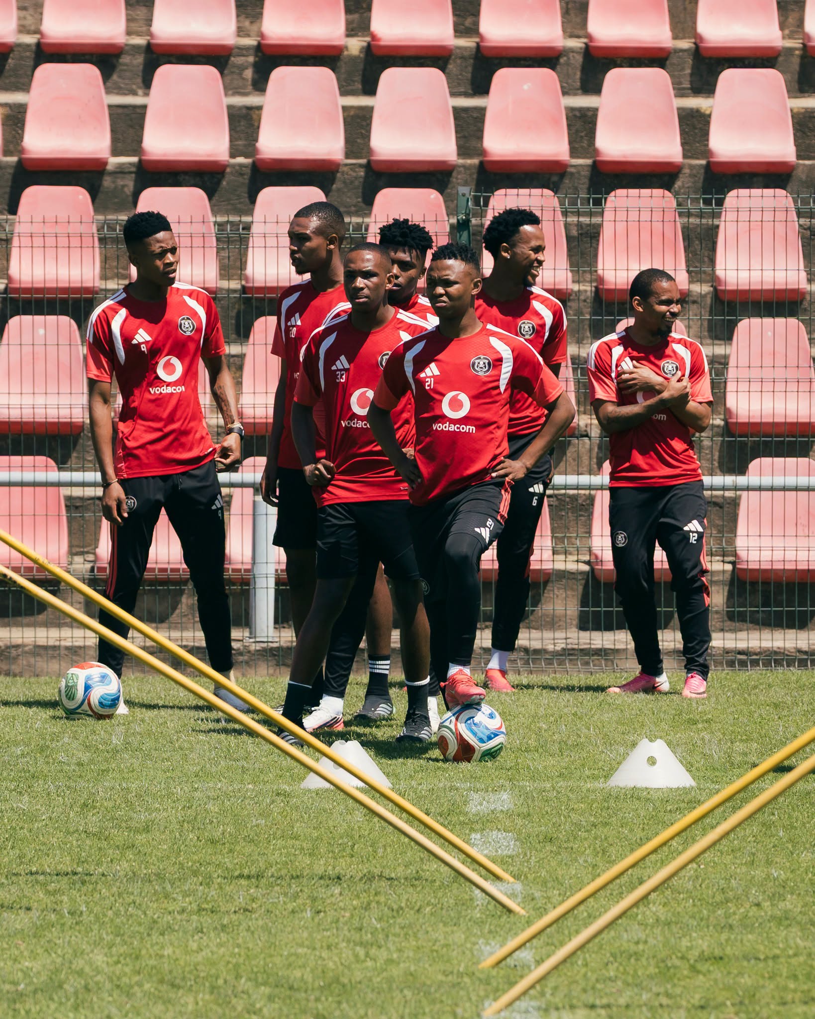 Buccaneers players at training