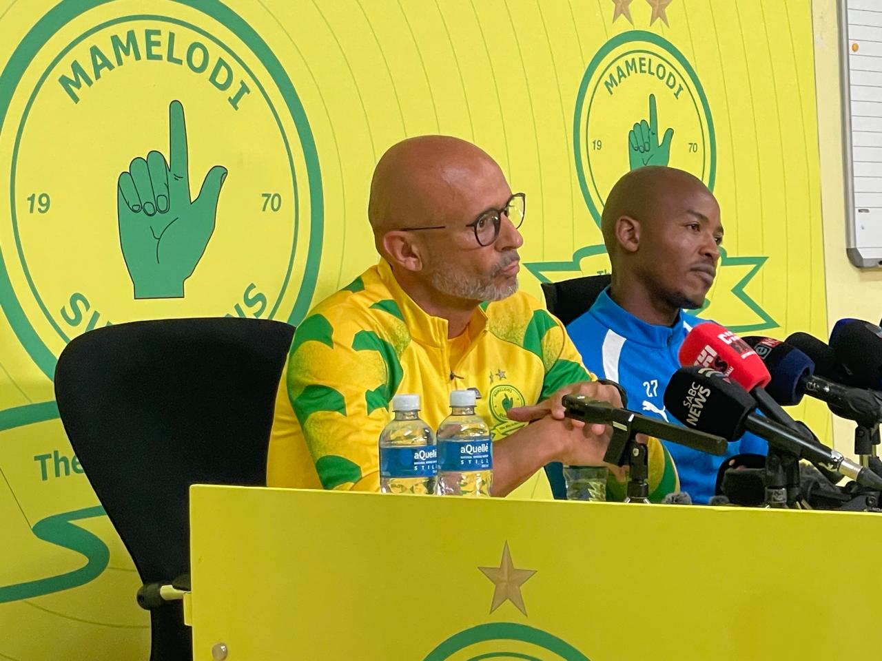 Miguel Cardoso and Thapelo Morena